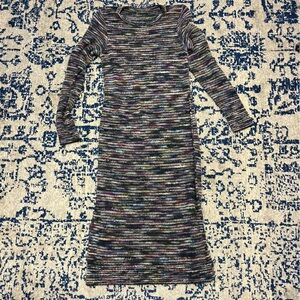 Peruvian Connection Striped Sweater Dress